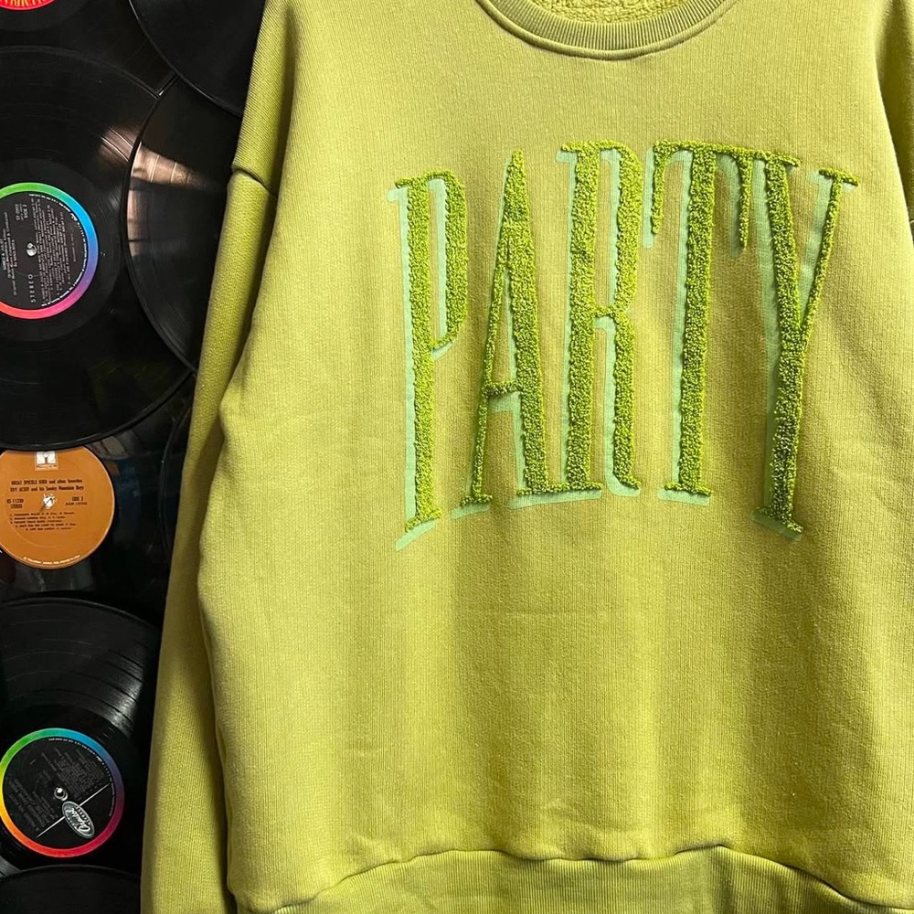 Skullhouse sweater sweatshirt martini olive Green Party medium large